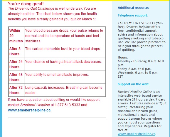 Smoke Free for 8 Days